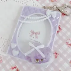 トレカキーホルダー　プリンセスハート　紫