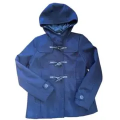 earth music&ecology フード付きダッフルコート M ネイビー