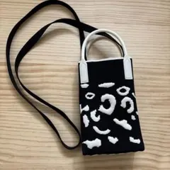 アニマルプリント スマホショルダーバッグ