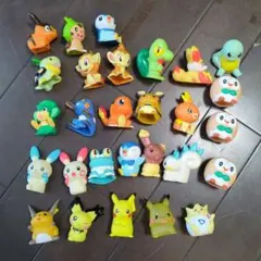 ポケモン 指人形 ソフビ まとめ売り かわいい ピカチュウ入り28体
