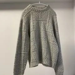 古着 ケーブル編み ニット