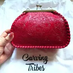 GRACE CONTINENTAL カービングMetal clasp bag