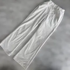 GU キッズ リブパンツ ホワイト