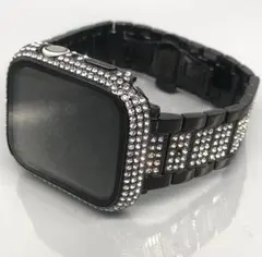 1B アップルウォッチ　ステンレスベルト キラキラ　Apple Watchバンド