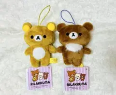 リラックマ ラウンドワン マスコット ゴムひも付き チャイロイコグマ