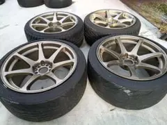 クロススピードRS6 人気 軽量6本スポーク8J+44 225/40R18 86 - メルカリ