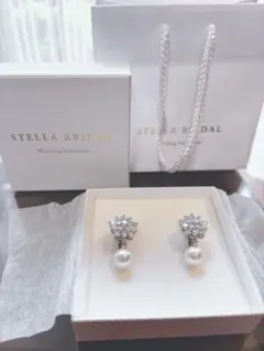 限定SALE！新品【STELLA BRIDAL 】イヤリング パール ビジュー