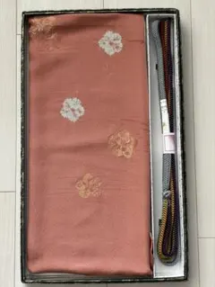 帯揚げ　帯締め　セット　絞り　サーモンピンク　振袖にも　新品未使用