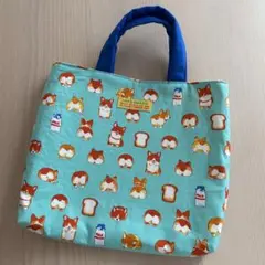 トートバッグ　ハンドメイド　柴犬　ミニバッグ　サブバッグ　お散歩バッグ　お道具袋