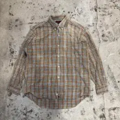 CHAPS RALPH LAUREN ネルシャツ ベージュ チェック M 古着