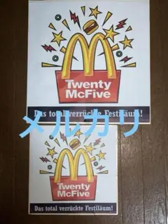 ドイツ　マクドナルド　特大　ステッカー　セット　ヴィンテージ　ディスプレイ　レアのサムネイル