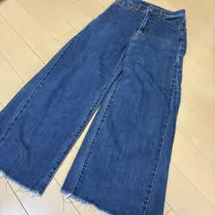 cepo デニム ワイドパンツ デニムパンツ カットオフ