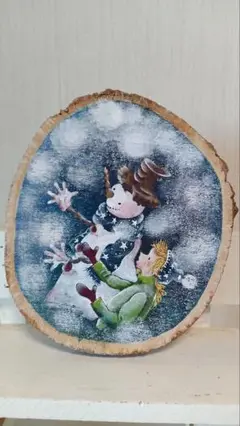 トールペイント　Snow Man