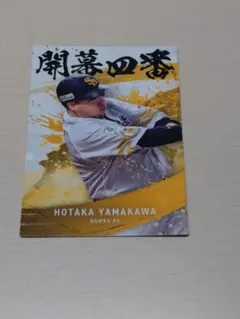プロ野球チップス 山川選手開幕四番