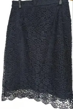 UNIQLO ネイビー レース タイトスカート
