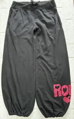 着用品Roni (146-154cm)パンツ 黒 キラキラ ピンク ラメロゴ入②