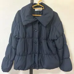 ショコラフィネローブ　中綿　ジャケット　アウター　ジャンパー　ブルゾン　ネイビー