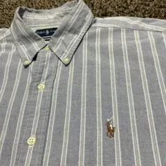90s RALPH LAUREN ラルフローレン ボタンダウンシャツ ストライプ