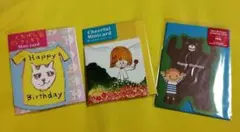 ミニバースデーカード3点セット