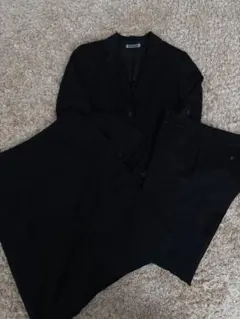 【洋服の青山】 I.M.G.Nリクルートスーツ　レディース　黒　3点セット