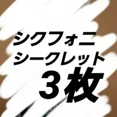 シクフォニ　ブロマイド　3枚　セット　シークレット