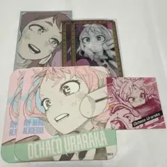 ヒロアカ 原画展 アートコースター 箔押しクリアカード 麗日お茶子