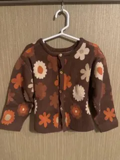&pal 花柄ニットセーター ブラウン系