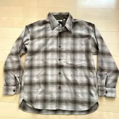 極美品！UNIQLO U ヘビーフランネルオーバーサイズシャツ ユニクロ