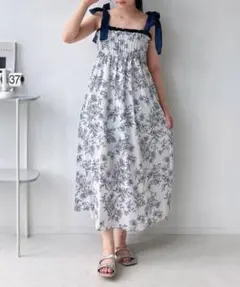 【AS KNOW AS plus】肩リボンキャミワンピース