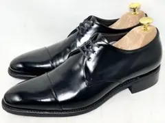 美品展示品 TAKEO KIKUCHI 50 レザーストレートチップシューズ 黒のサムネイル