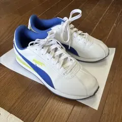 PUMA スニーカー ホワイト/ブルー　23cmのサムネイル