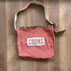【CHUMS】チャムス キャンバス ショルダーバッグ 内側カモフラ