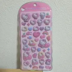 キティ　サンリオ　コットンパフィー　ボンボンドロップシール　ヒョウ柄　ギャル