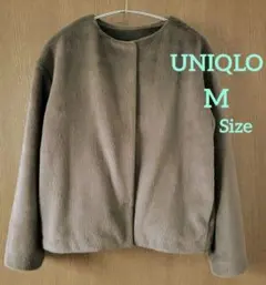フリース ノーカラージャケット