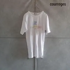 courreges クレージュ フロントロゴ Tシャツ Y2K X4253