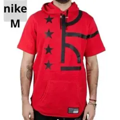 ナイキ Air Pivot 半袖　パーカー M レッド スウェット　フーディー