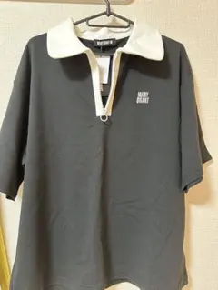 MARY QUANT 黒ポロシャツ Mサイズ