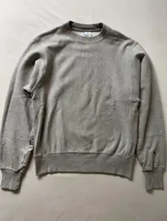 チャンピオンリバースウィーブ 無地 グレー S US企画 目無し 青タグ M〜Ｌ