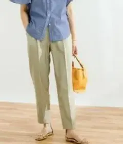 パンツ ポプリンドロストテーパードパンツ レディース UR35-24F012