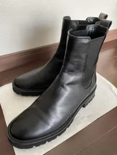 箱付き美品✨マーガレットハウエル　レザーサイドゴアブーツ　黒　36 マーガレット・ハウエル アイデア MARGARET HOWELL idea