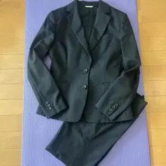 ブラック ビジネスパンツスーツ