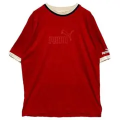 TAJY リンガー Tシャツ - プーマ ロゴ リンガーTシャツ　シンプル