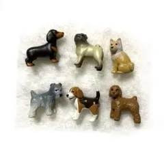 【新品】犬のフィギュアマグネット6体セット　柴犬　ダックスフンド　トイプードル