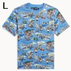 ポロ ラルフローレン ポロベア コットン ジャージー 半袖Tシャツ L ブルー