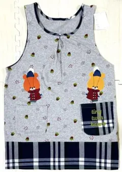新品 くまのがっこう ルルロロ エプロン M〜L