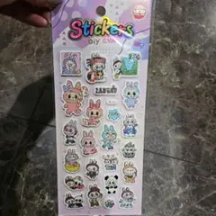 ラブブ　ぷっくり ステッカー キャラクターシール B-23