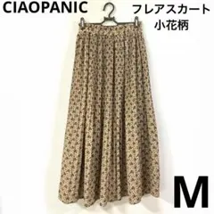 CIAOPANIC 小花柄　フレアスカート　ベージュ　M