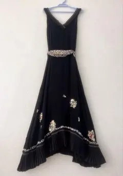 DEREK LAM 10 CROSBY ロングワンピース　刺繍入り　ワンピース