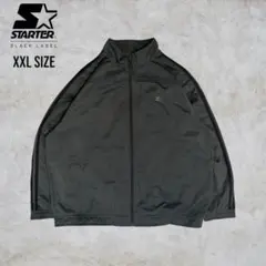 スターター トラックジャケット 刺繍ロゴ グレー 2XL ゆるだぼ Y2K