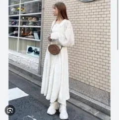 rienda シャツセットワンピース